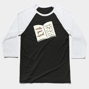 Write Your Novel Baseball T-Shirt